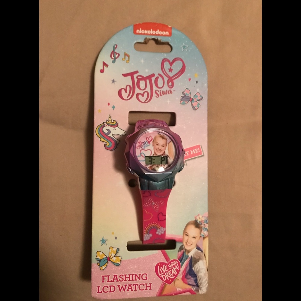 NWT New JoJo Siwa Flashing LCD Pink Watch